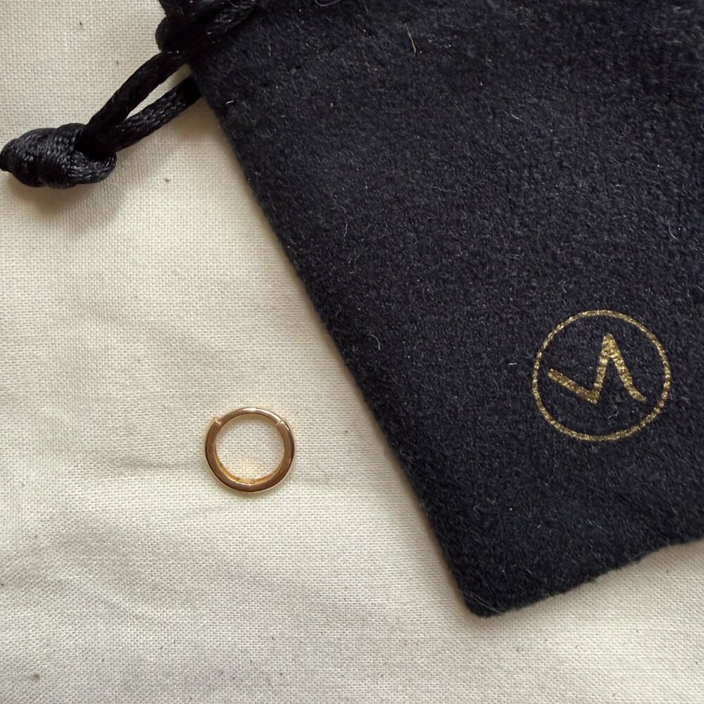 Mejuri 10K Gold Mini Hoop